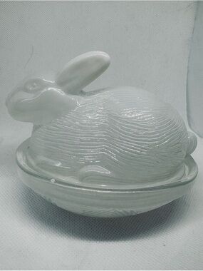 Glass Rabbit On A Nest - Target Bullseye